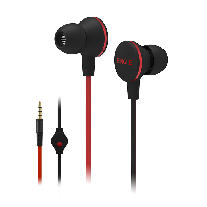 Bingle I811 3.5MM Jack Wired Earphone With Mic Retractable Cable